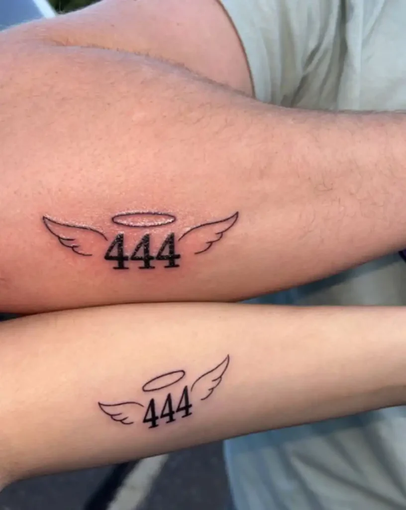 444 Tattoo Meaning: Love, Protection & Spiritual Guidance 7 444 Tattoo