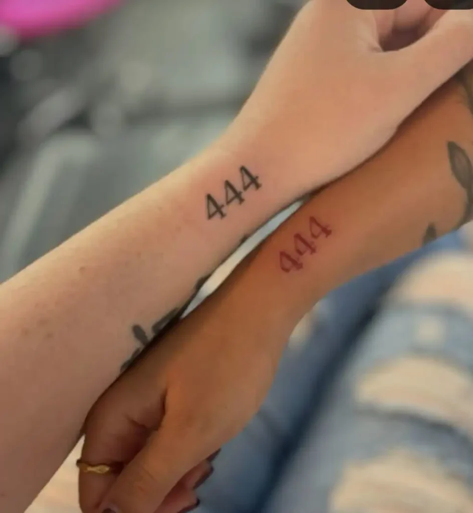 444 Tattoo Meaning: Love, Protection & Spiritual Guidance 14 444 Tattoo Meaning for Friends