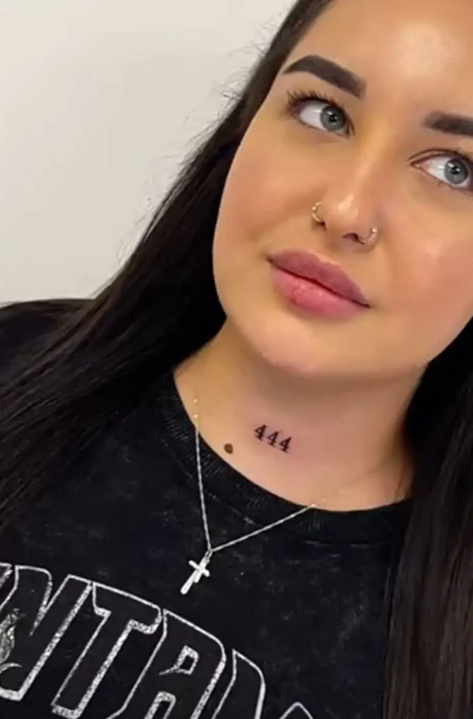 444 Tattoo Meaning: Love, Protection & Spiritual Guidance 2 444 Tattoo Meaning for Women
