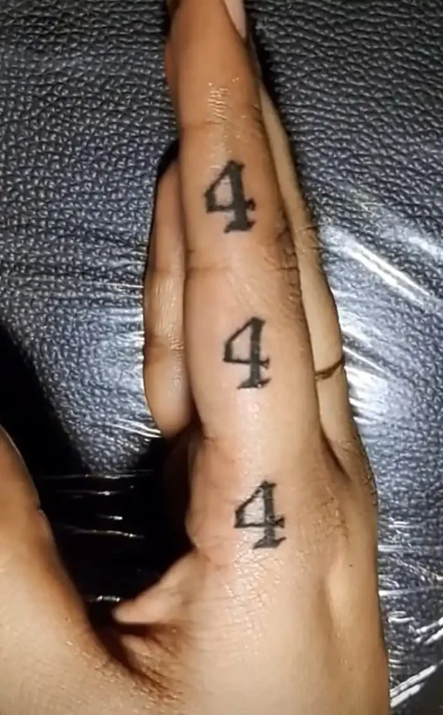 444 Tattoo Meaning: Love, Protection & Spiritual Guidance 9 444 Tattoo for Guys