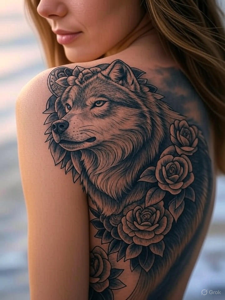 100 Best Wolf Tattoo Ideas – Unique & Meaningful Designs 3 wolf tattoo for women