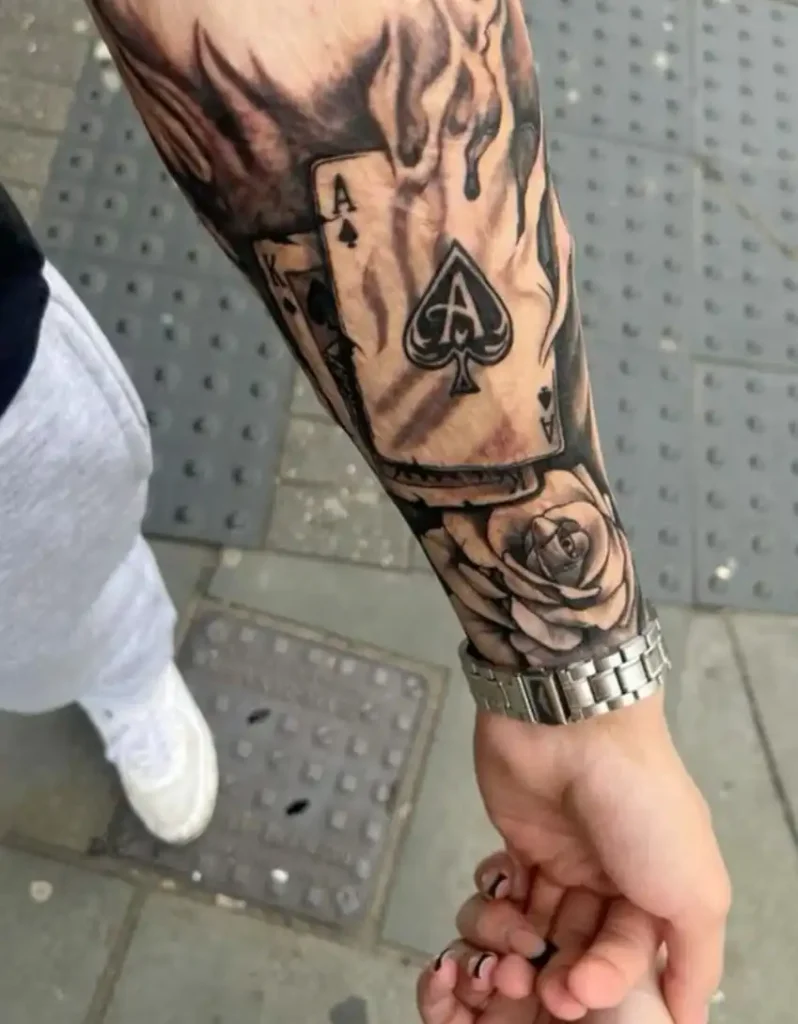 Spade Tattoo Ideas – Designs Meanings & Inspiration 3 Ace of Spades Tattoo 1