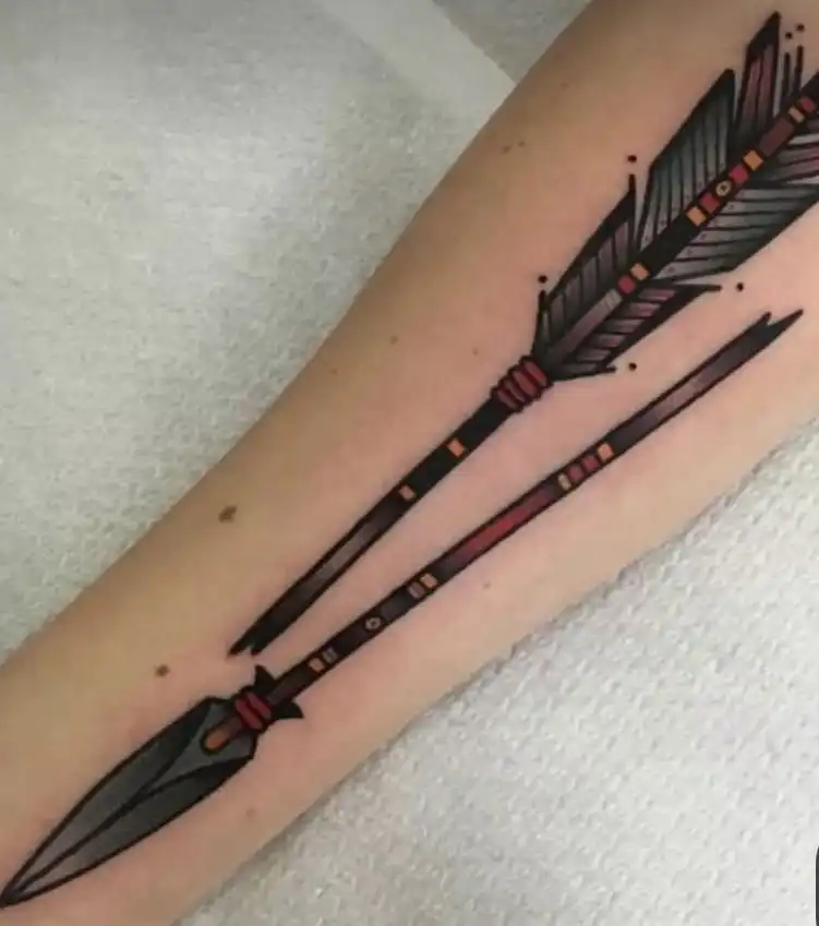 Arrow Tattoo Meaning on a Woman