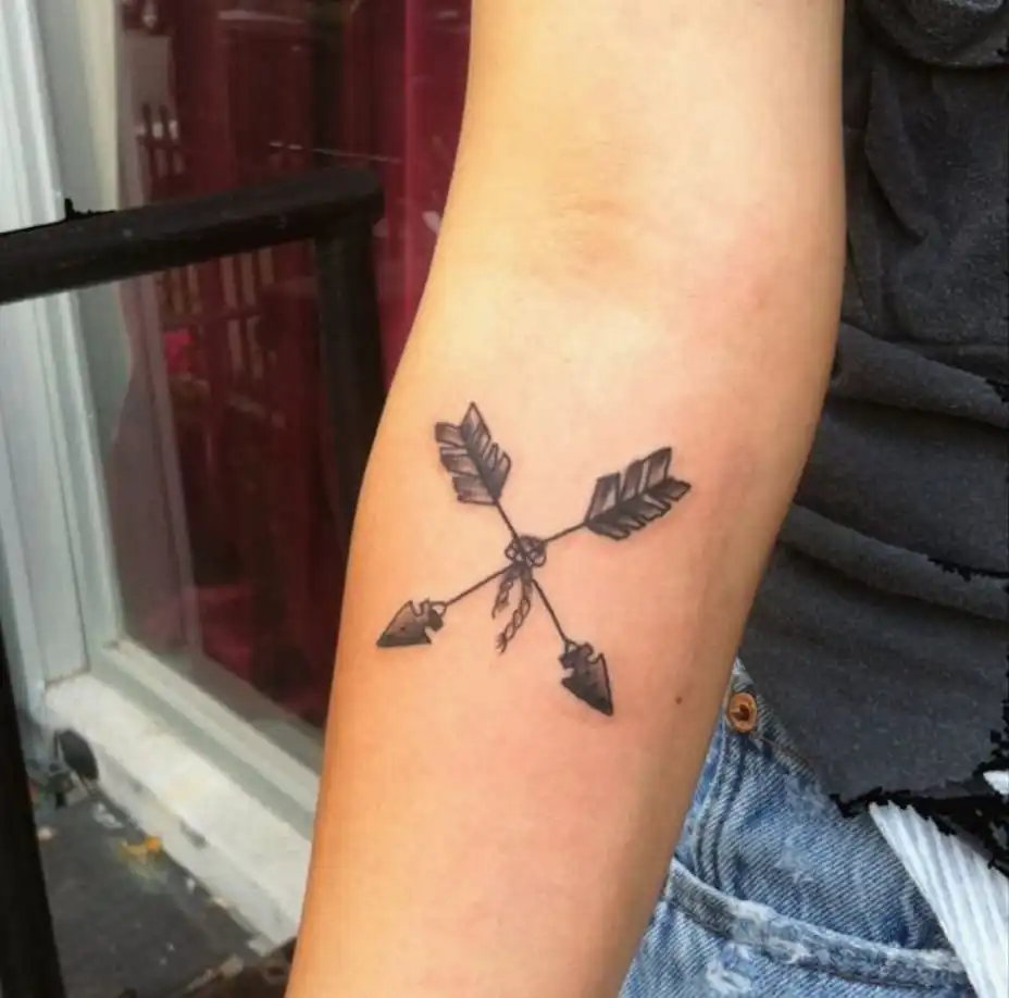 Arrow Tattoo Meaning on a Woman