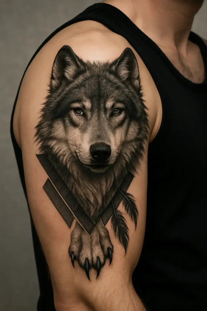 100 Best Wolf Tattoo Ideas – Unique & Meaningful Designs 7 wolf tattoo for men