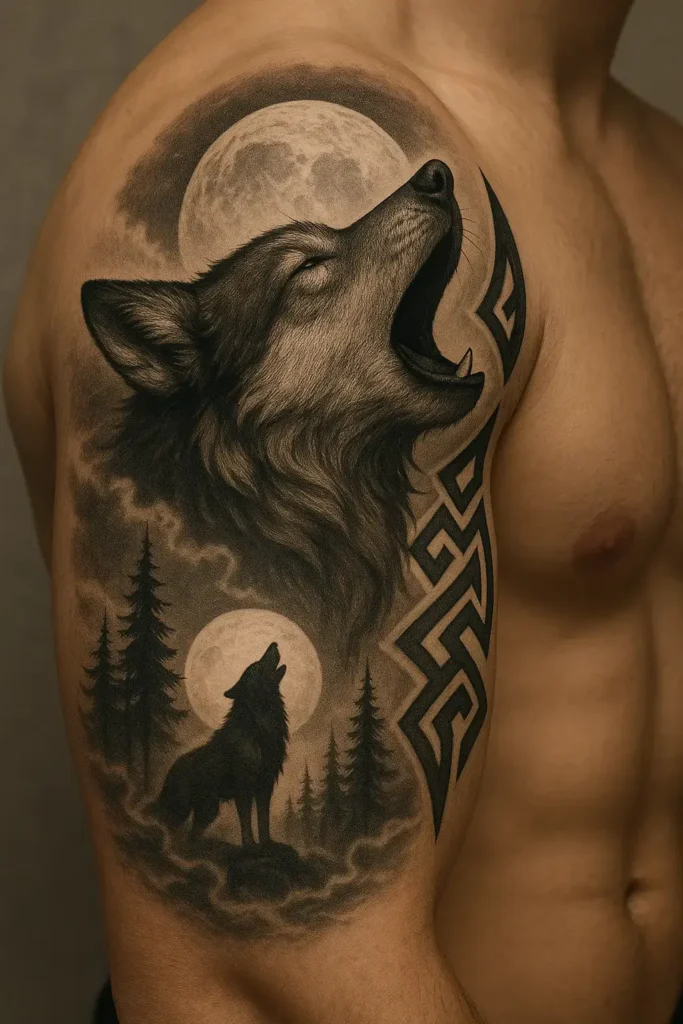 100 Best Wolf Tattoo Ideas – Unique & Meaningful Designs 5 wolf tattoo for men
