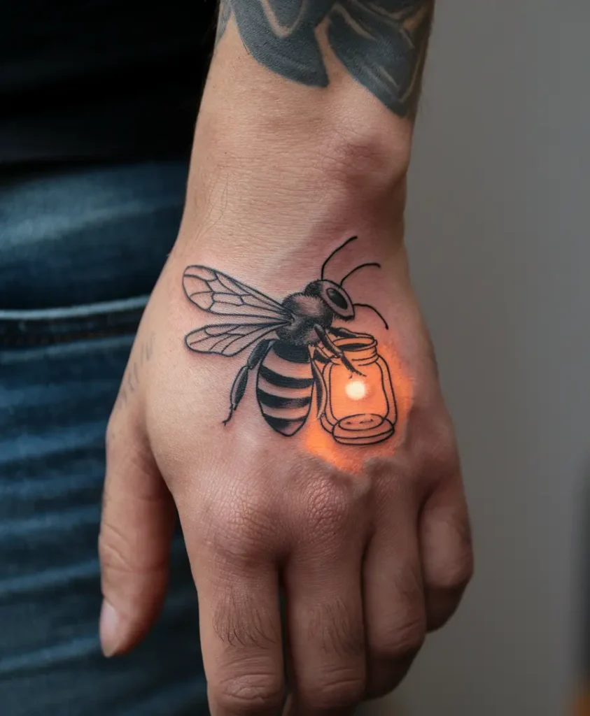 Firefly Tattoo Ideas: Meaningful & Mesmerizing Designs 13 Firefly With Lantern Tattoos
