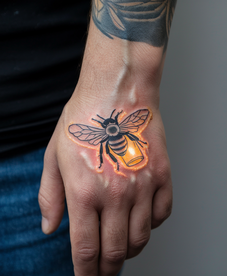 Firefly Tattoo Ideas: Meaningful & Mesmerizing Designs 14 Firefly With Lantern Tattoos 2