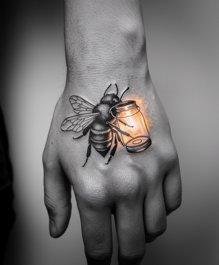 Firefly Tattoo Ideas: Meaningful & Mesmerizing Designs 15 Firefly With Lantern Tattoos