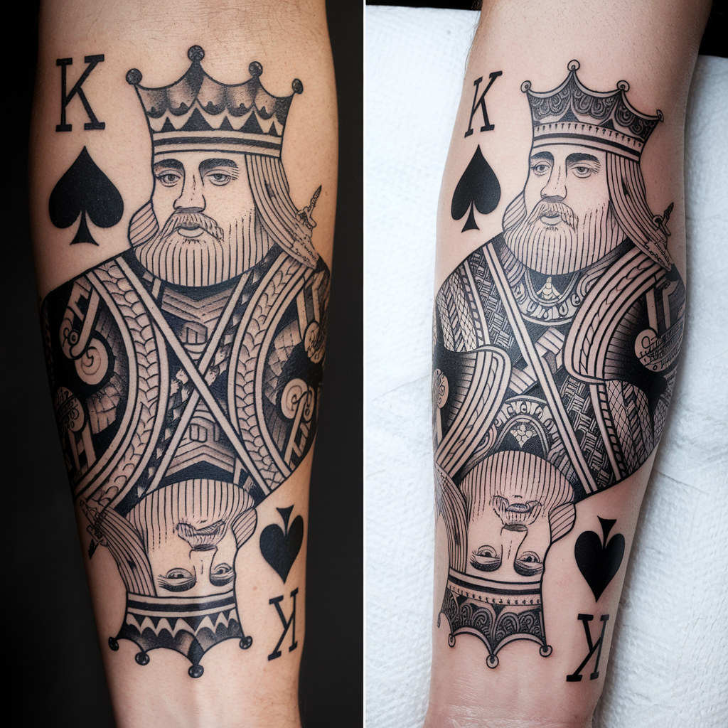 Spade Tattoo Ideas – Designs Meanings & Inspiration 11 King of Spades Tattoo