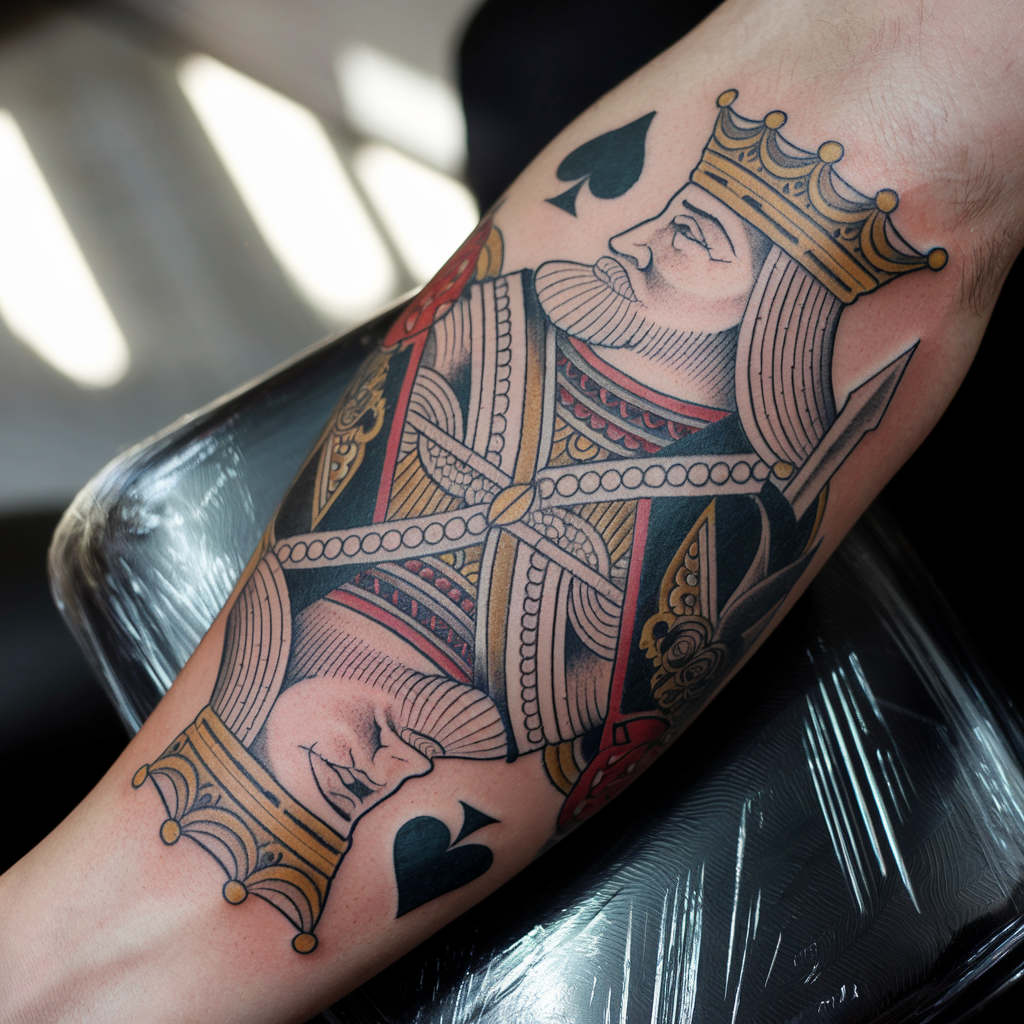 Spade Tattoo Ideas – Designs Meanings & Inspiration 12 King of Spades Tattoo
