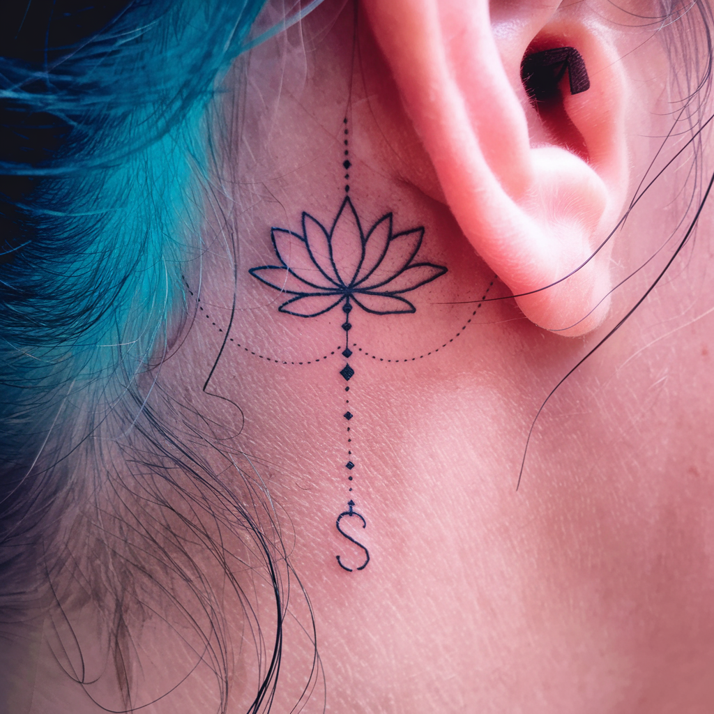 Lotus Flower Neck Tattoo Meaning