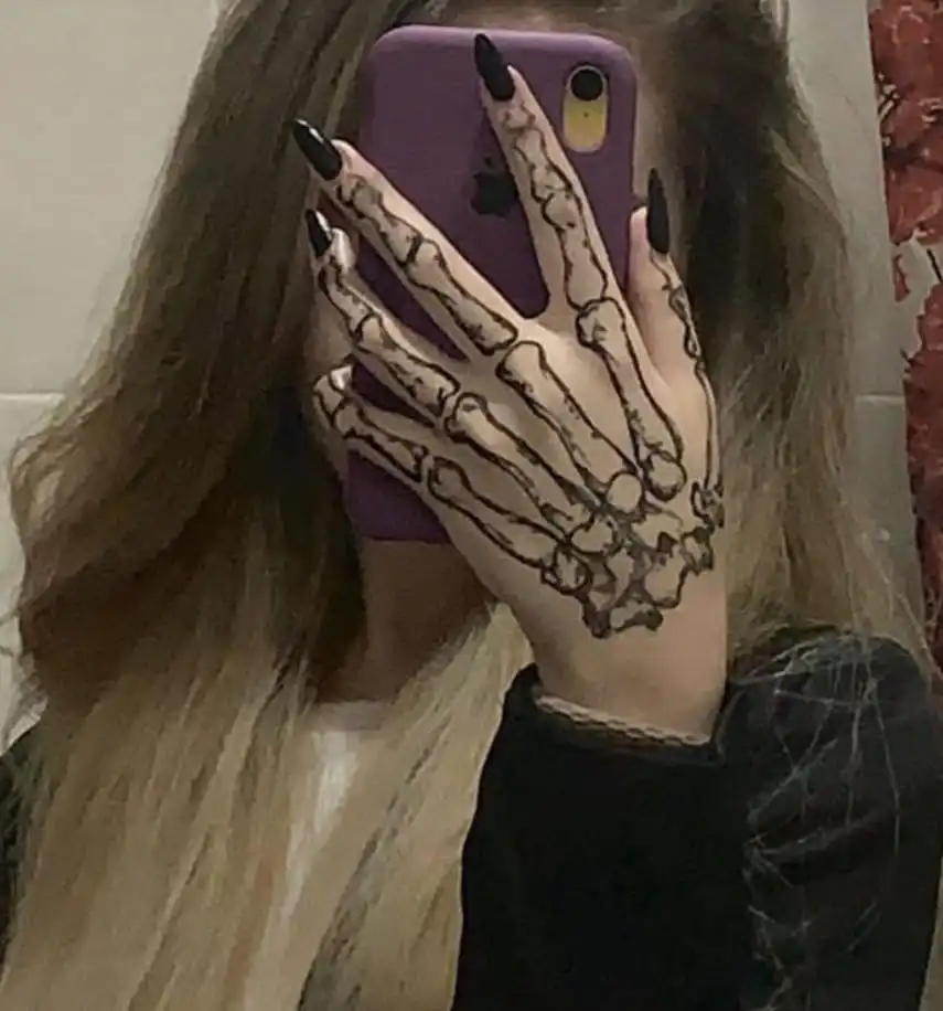 Skeleton Hand Tattoo Meaning: Symbolism History and Design Inspiration 3 Minimalist and Line Art Designs