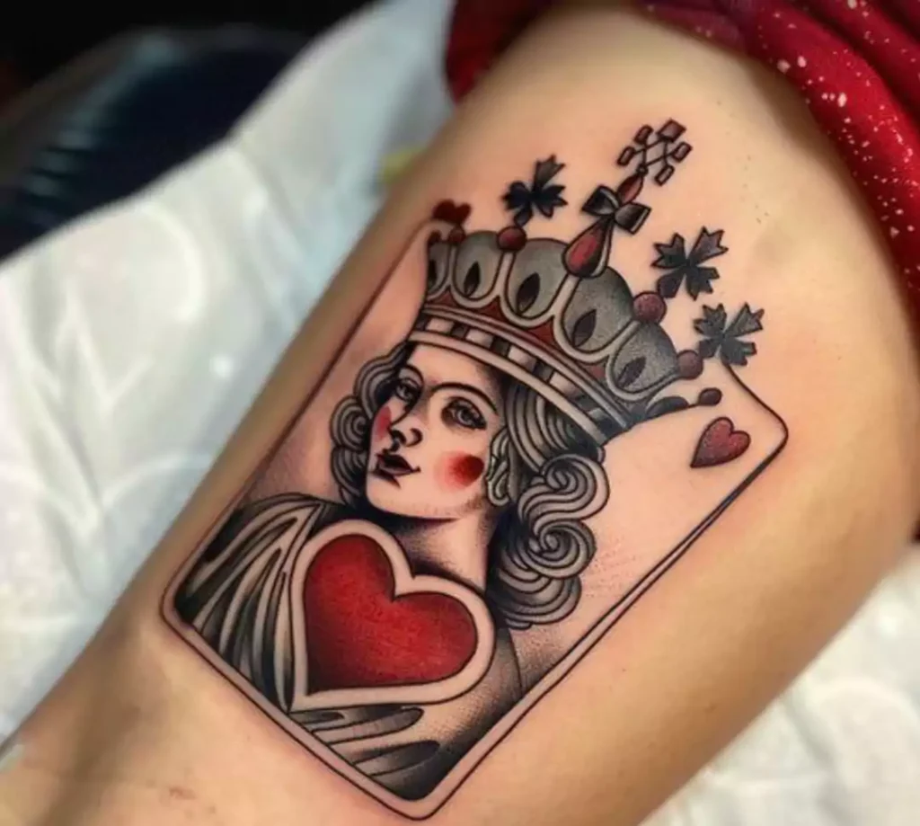 Spade Tattoo Ideas – Designs Meanings & Inspiration 9 Queen of Spades Tattoo ideas