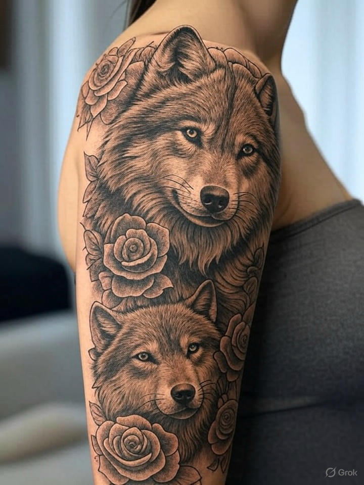 100 Best Wolf Tattoo Ideas – Unique & Meaningful Designs 4 wolf tattoo for women
