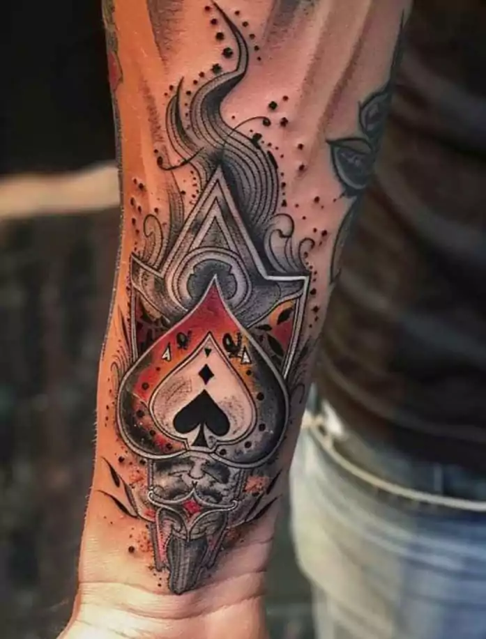 Spade Tattoo Ideas – Designs Meanings & Inspiration 15 Spade Tattoo Ideas for Guys