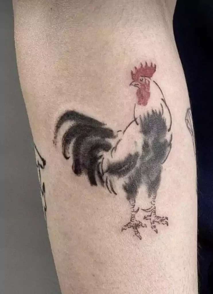 Simple Rooster Tattoo Ideas
