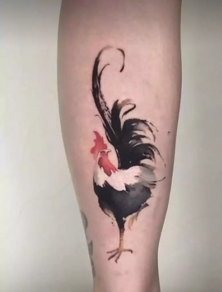 Simple Rooster Tattoo Ideas