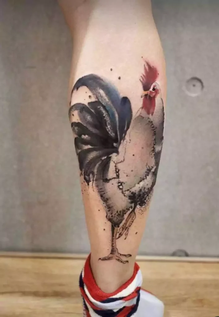 Simple Rooster Tattoo Ideas