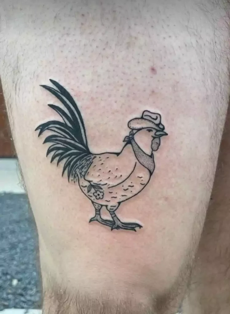 Simple Rooster Tattoo Ideas