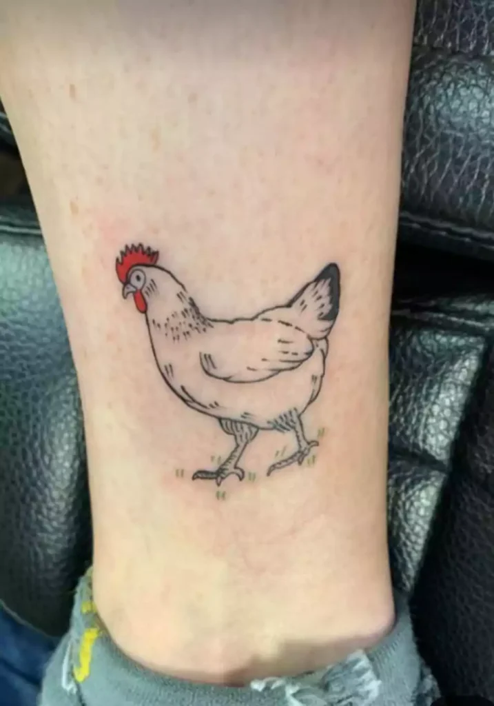 Simple Rooster Tattoo Ideas