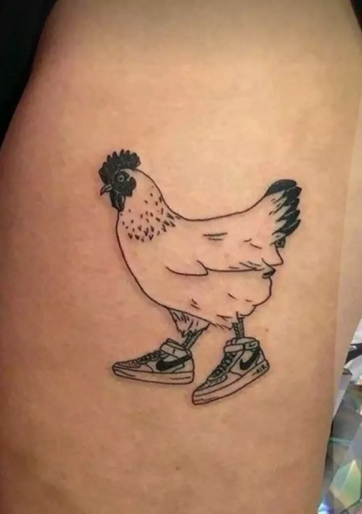 Simple Rooster Tattoo Ideas