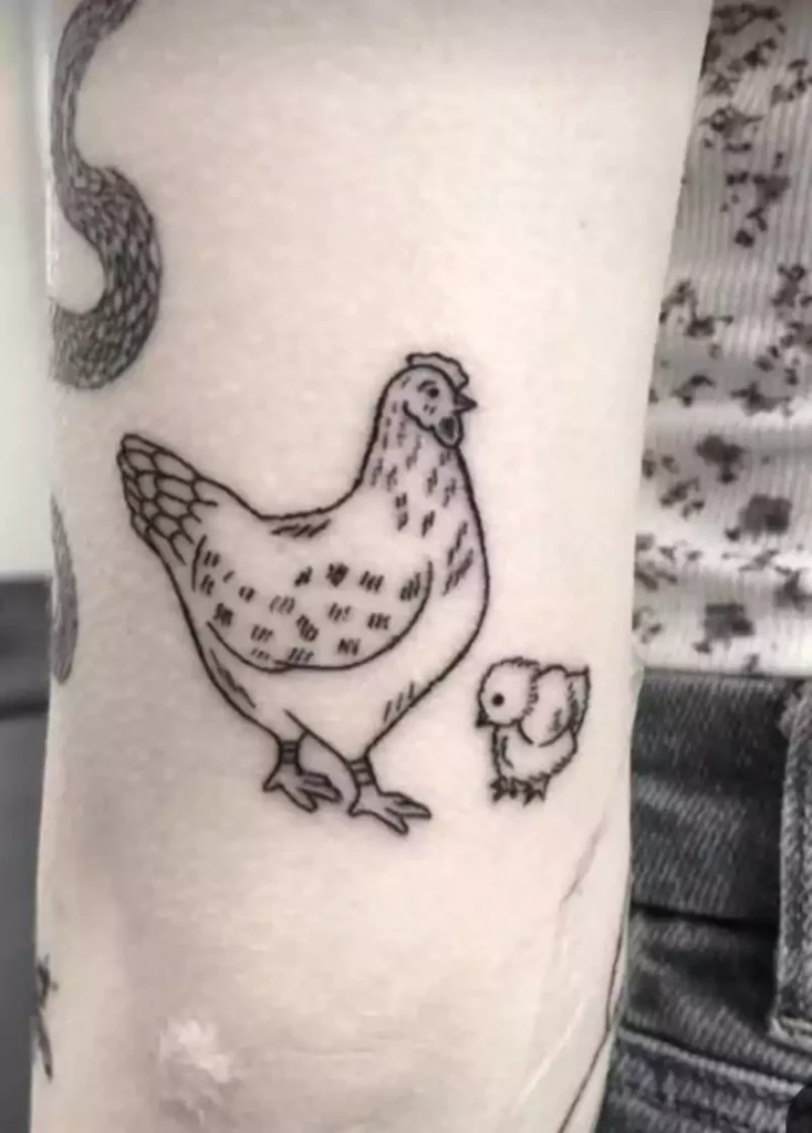 Simple Rooster Tattoo Ideas