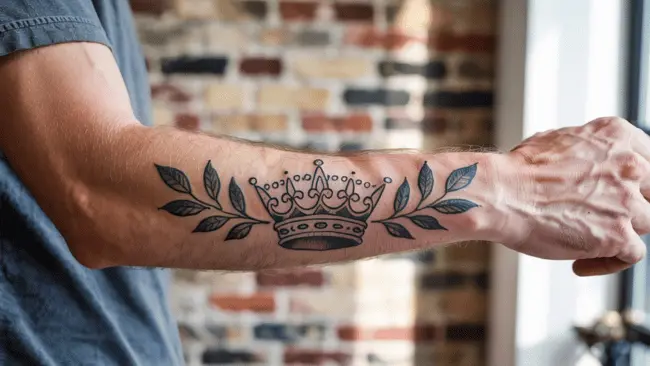 Crown Tattoo Meaning - Symbolism Placements & Styles 2 Crown Tattoo Meaning for Guys