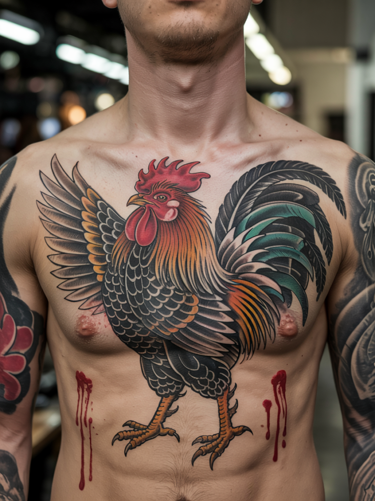 Rooster Tattoo Ideas