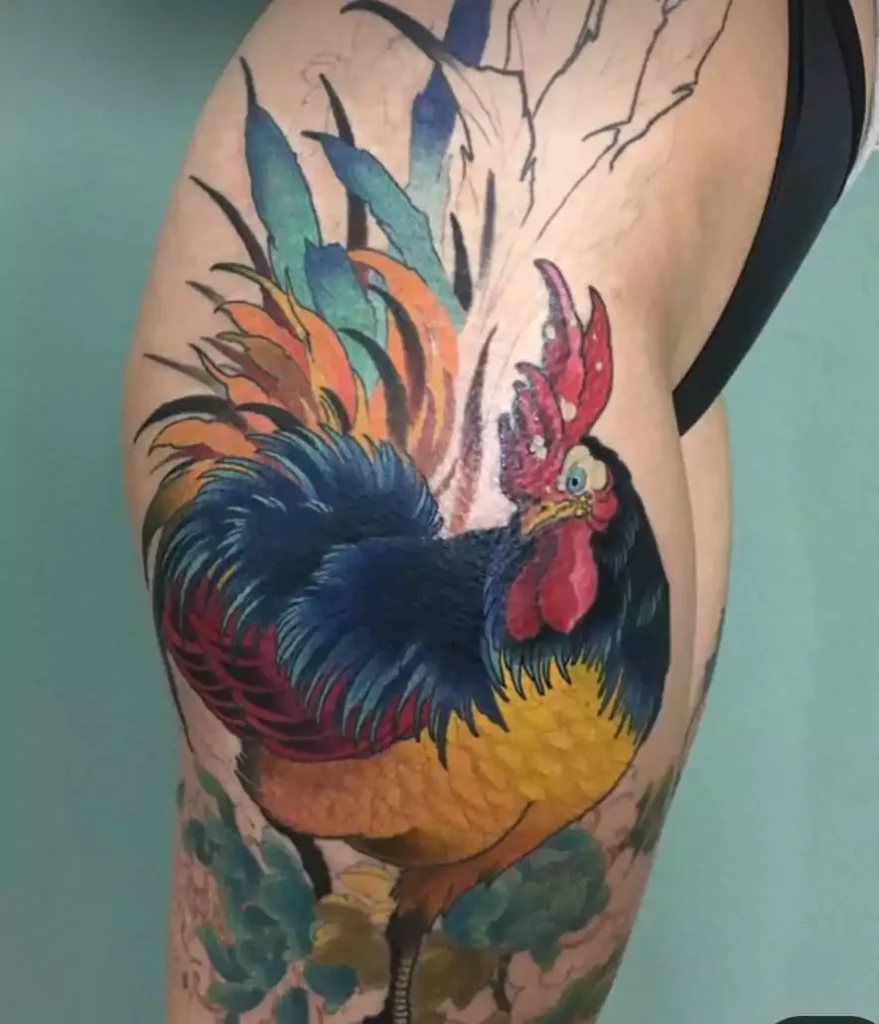 Rooster Tattoo Ideas 