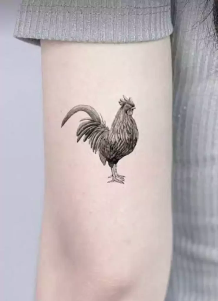 Simple Rooster Tattoo Ideas