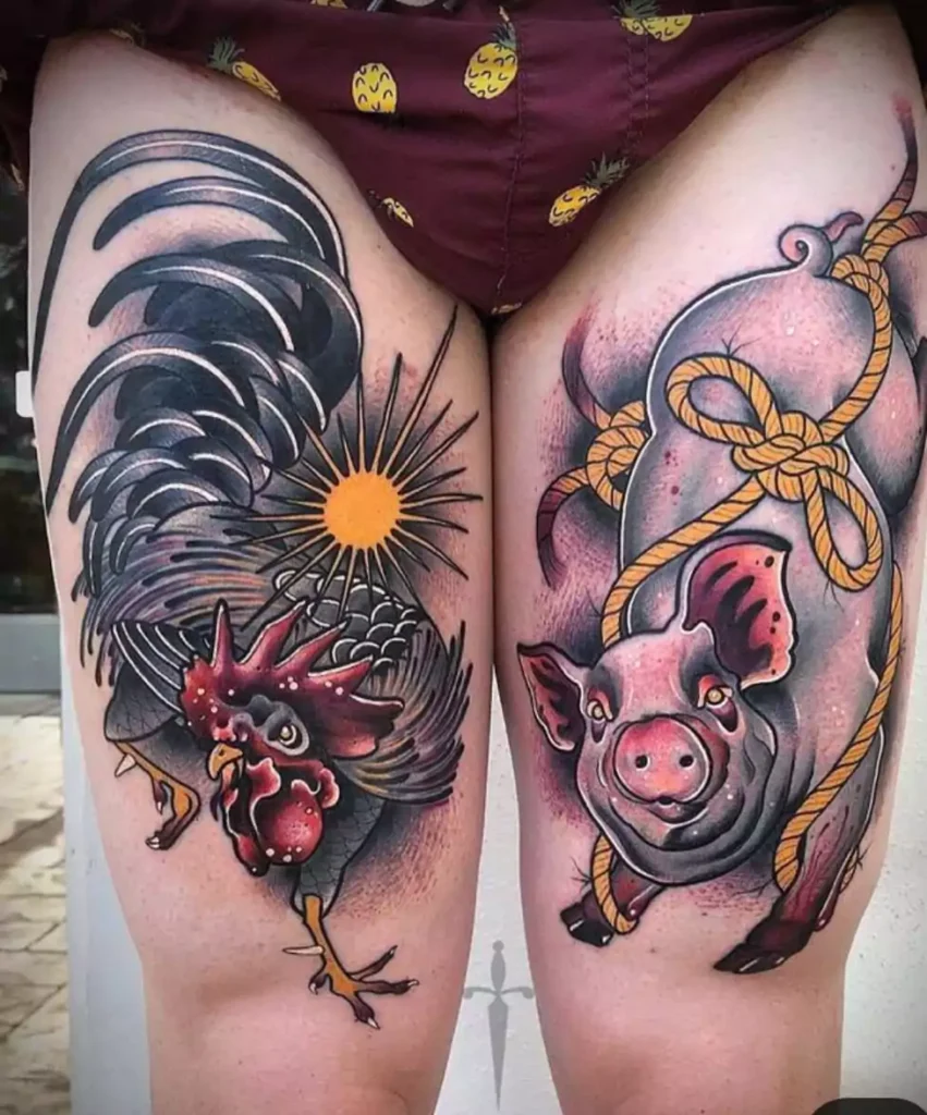 Rooster Tattoo Ideas